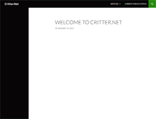 Tablet Screenshot of critter.net